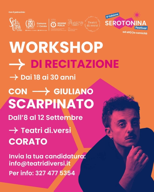 WORKSHOP DI RECITAZIONE