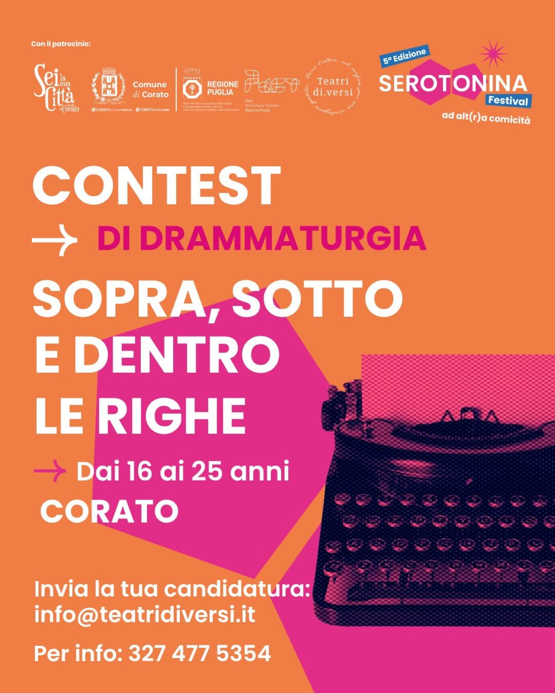 CONTEST DI DRAMMATURGIA &quot;SOPRA, SOTTO E DENTRO LE RIGHE&quot;